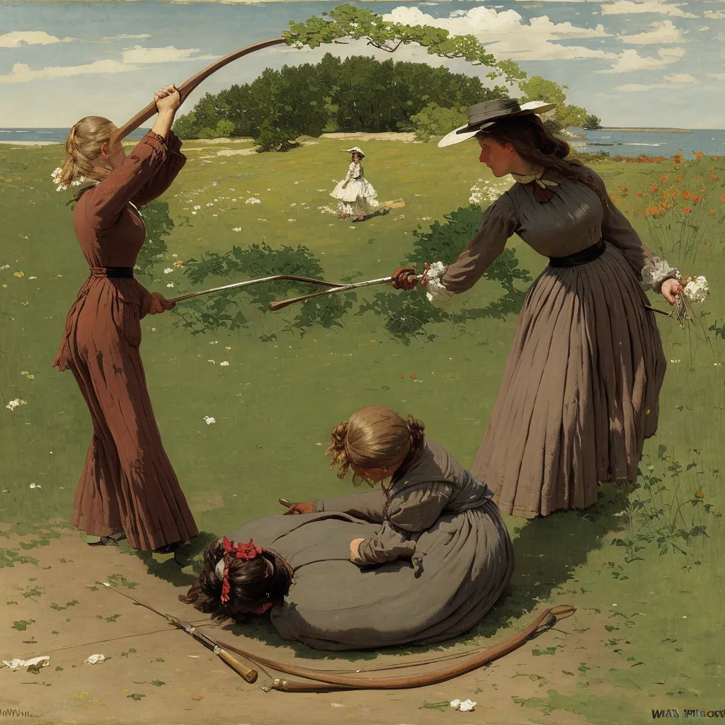 1872 - Snap the Whip - Winslow Homer